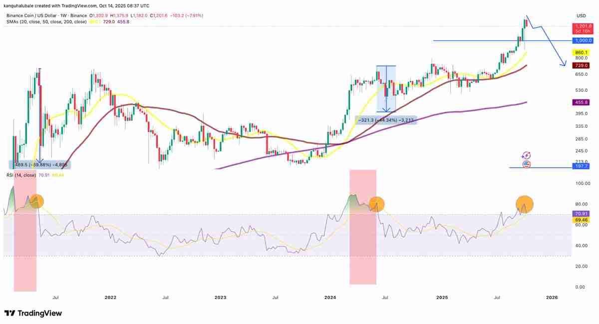 一文了解BNB价格较历史高点下跌12%：牛市行情是否终结？