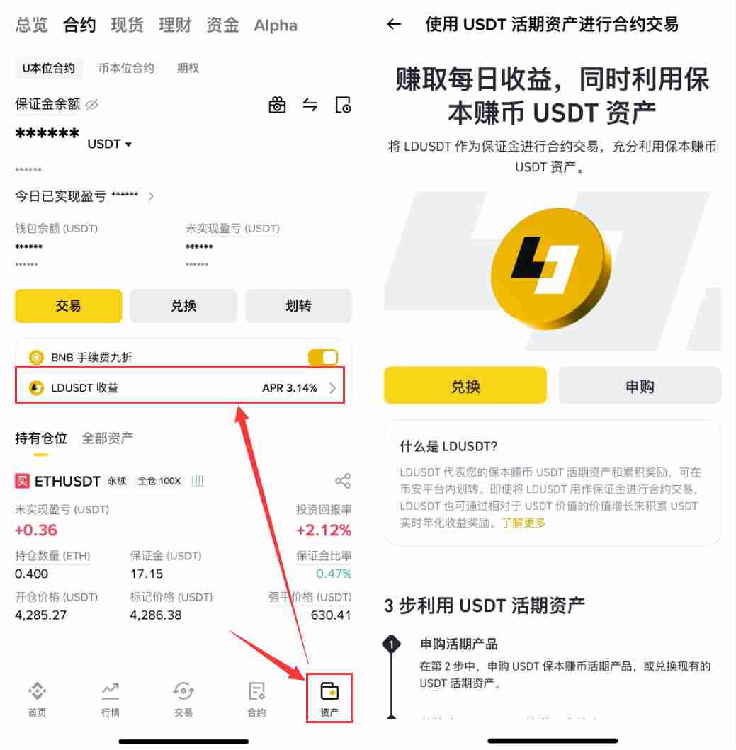 币安LDUSDT是什么？如何申购/赎回？LDUSDT让你边赚活期理财边开合约