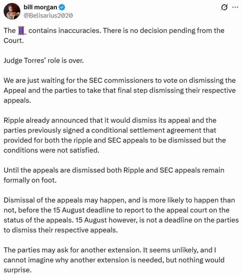瑞波币（XRP）突破3美元，SEC诉Ripple案有望撤诉