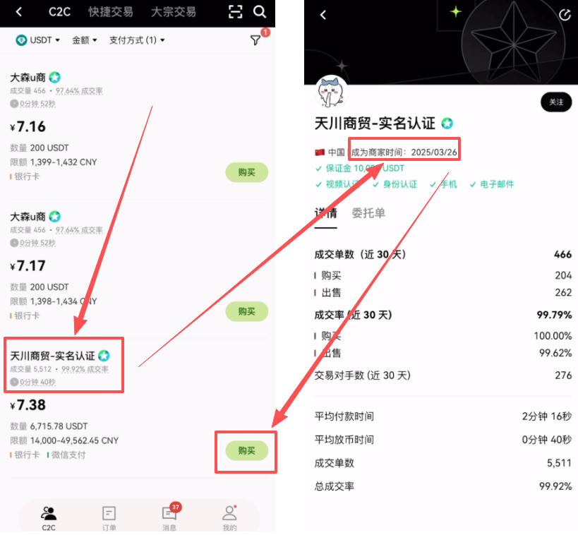 如何使用银行卡充值资金到binanceAPP？币安 APP账户充U简单教学_图7