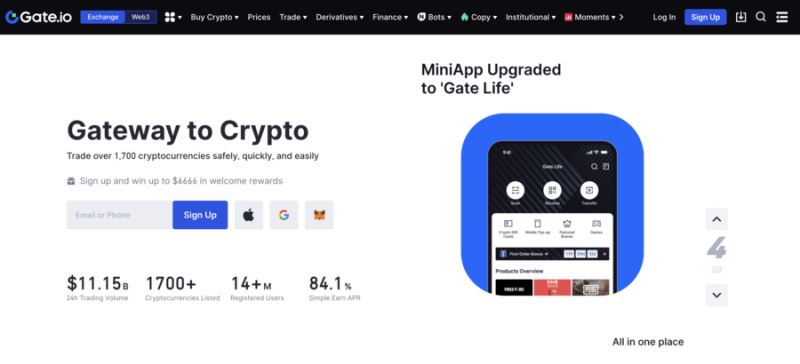 Gate.io — 小众代币最佳选择