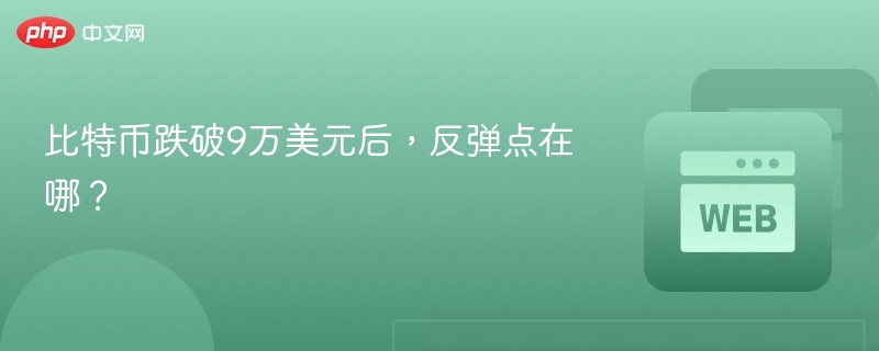 比特币跌破9万美元后，反弹点在哪？