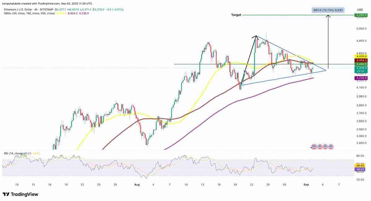以太坊巨鲸狂扫26万枚ETH，重燃5000美元复苏预期
