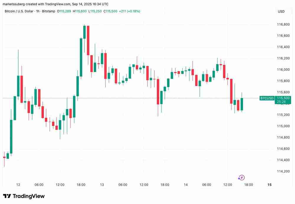 比特币交易员分析：“该关注 11.5 万美元的 BTC 价格了”