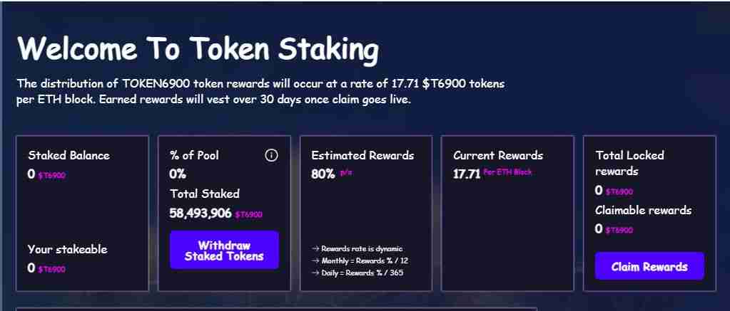 TOKEN6900 (T6900)币是什么？T6900代币经济学、质押及价格预测