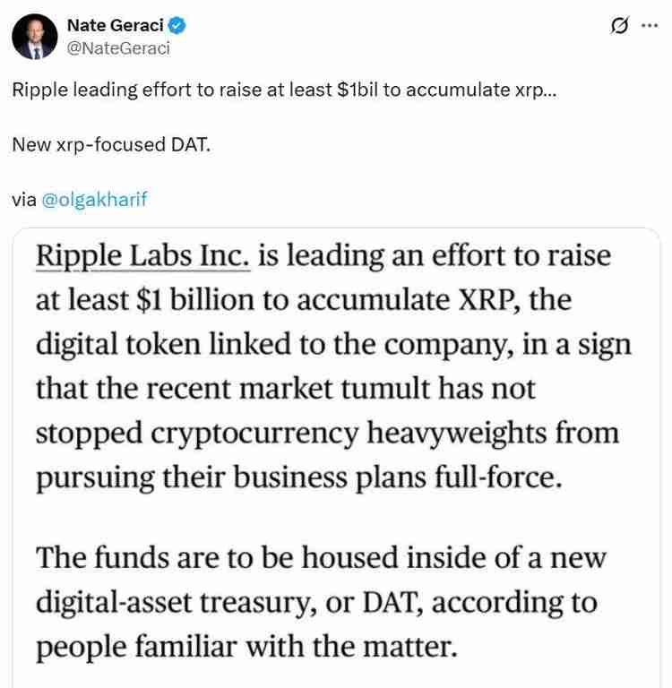 一文详细了解Ripple 计划斥资 10 亿美元回购瑞波币 （XRP），用于创建新财库
