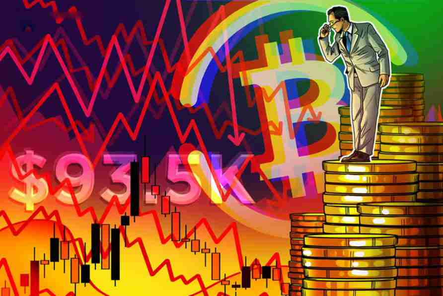 比特币（btc）关键的9.35万美元，因为美联储降息赌注符合 “强” 熊市案例